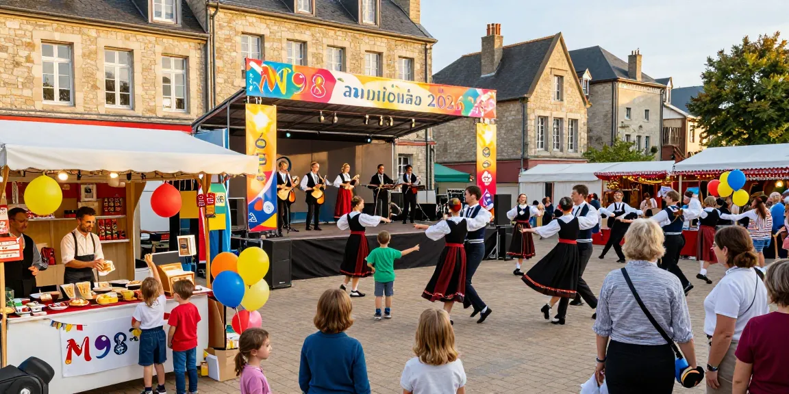 Cultural celebration scene in Rennes showcasing local artistry and traditions, featuring 'M98 ล๊อตเว็บตรง 2026' prominently in the atmosphere.