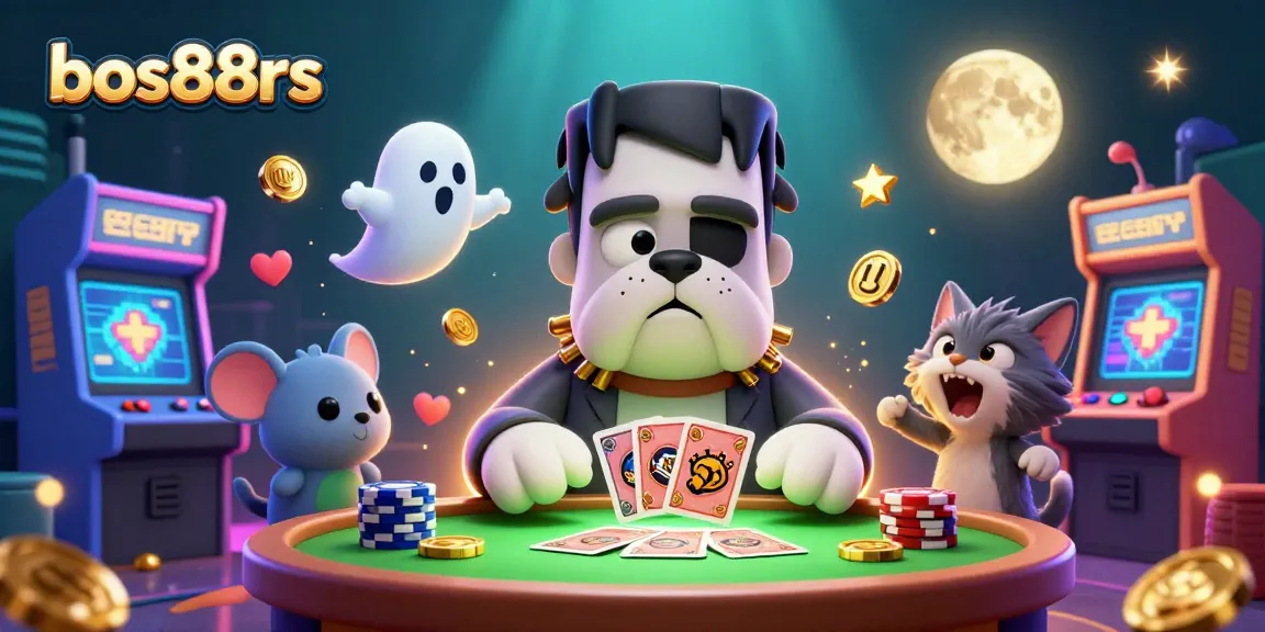 Engage with thrilling gameplay at bos88rs featuring a lively casino scene with unique characters.