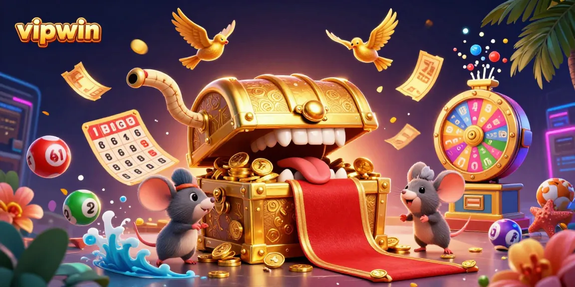 Experience thrilling wins at vipwin with a vibrant lottery scene featuring exciting gaming elements.